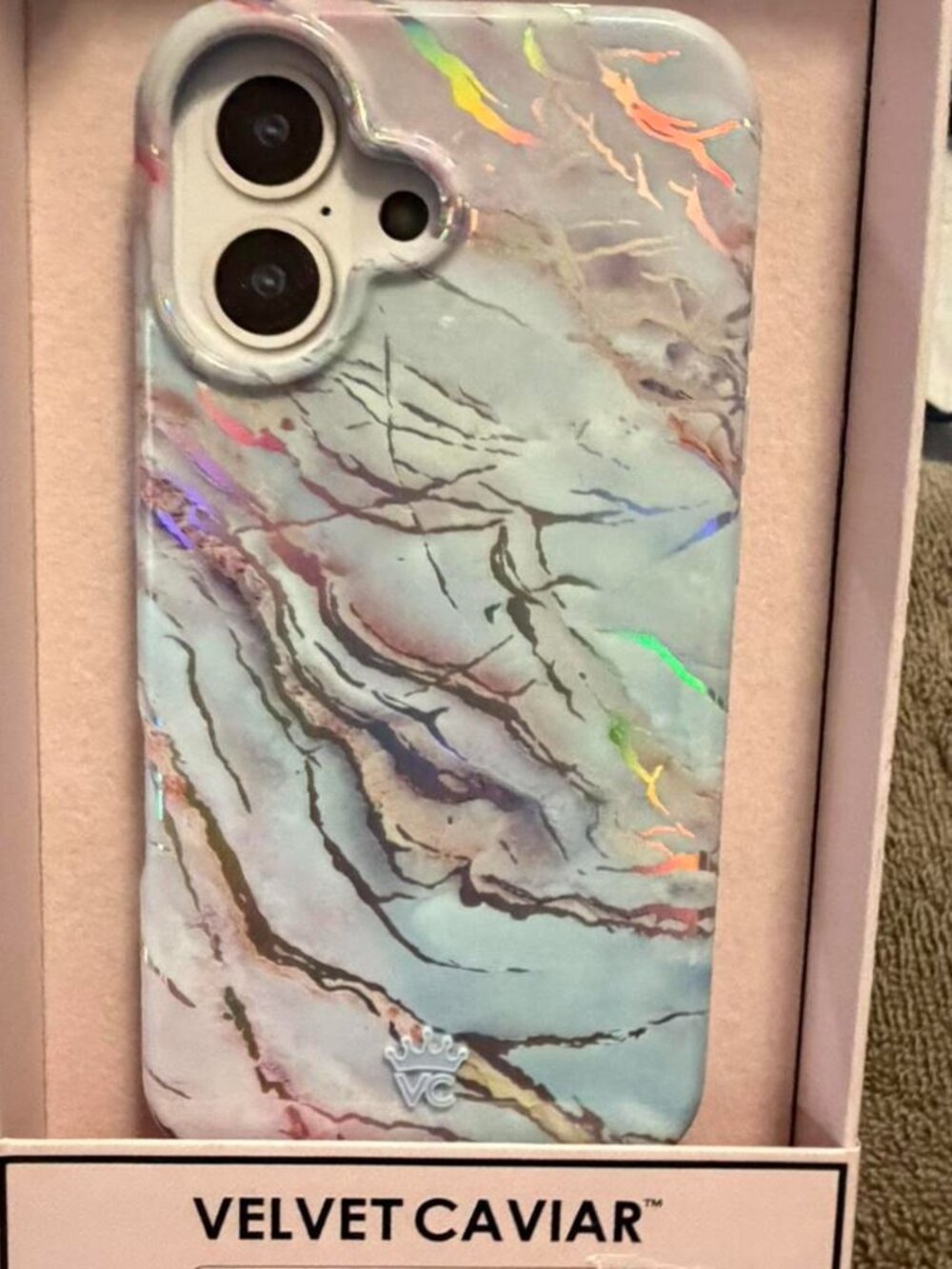New with tags Velvet Caviar White Case